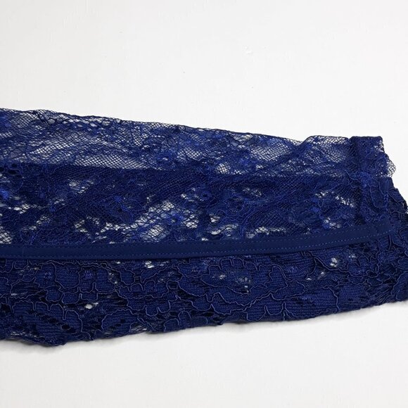 ASOS Truly You Dress Cut-out Lace Maxi Blue Plus Size 22 NWT - Picture 7 of 16